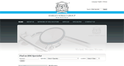 Desktop Screenshot of harleystreetinternational.com